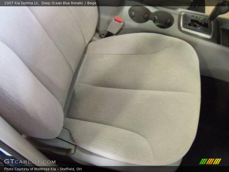 Deep Ocean Blue Metallic / Beige 2007 Kia Optima LX