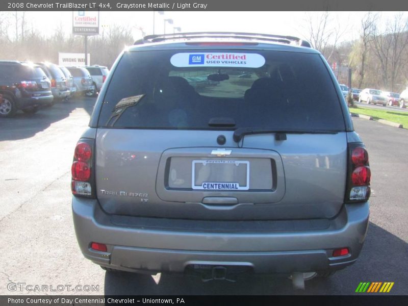 Graystone Metallic / Light Gray 2008 Chevrolet TrailBlazer LT 4x4