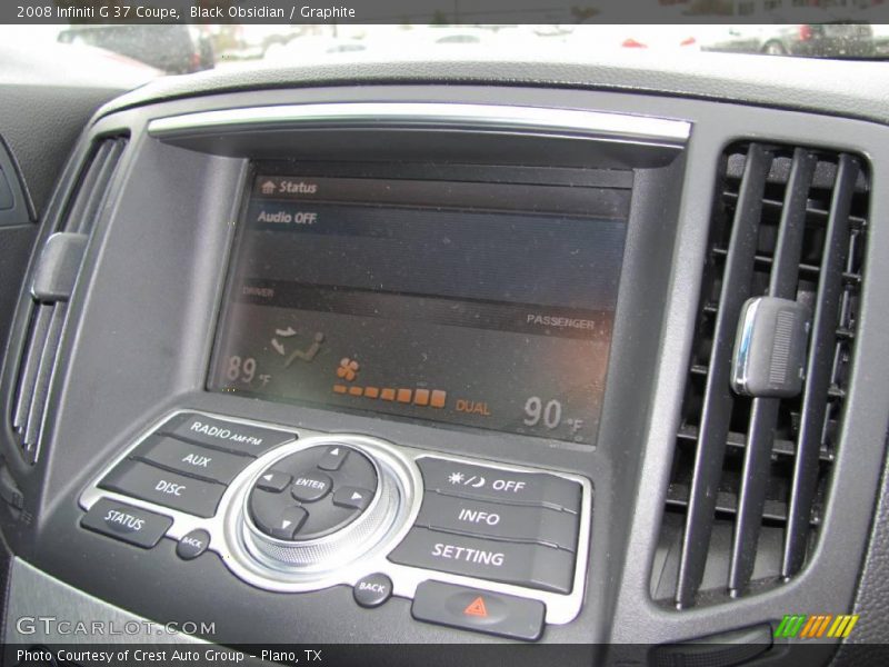 Black Obsidian / Graphite 2008 Infiniti G 37 Coupe
