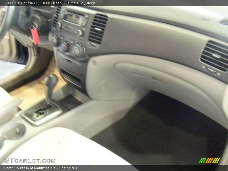 Deep Ocean Blue Metallic / Beige 2007 Kia Optima LX