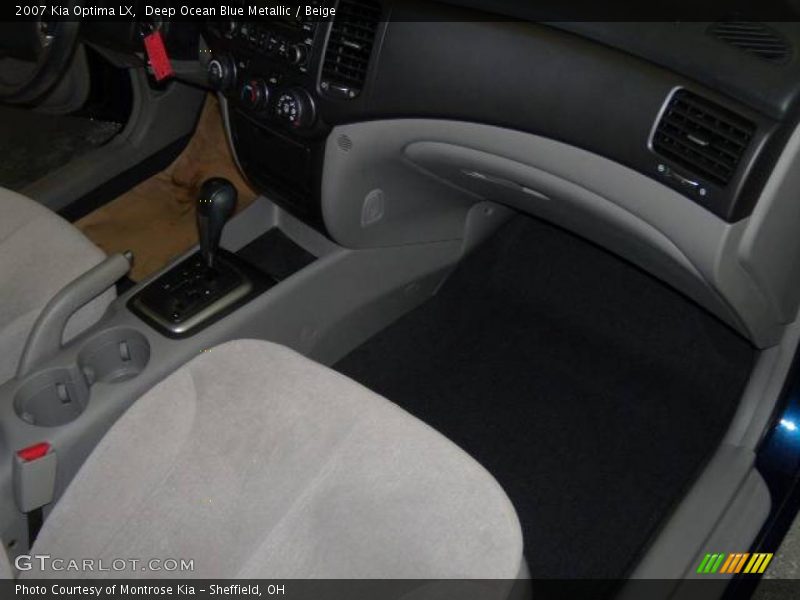 Deep Ocean Blue Metallic / Beige 2007 Kia Optima LX