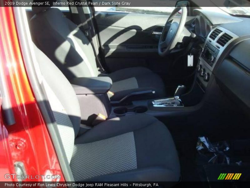 Inferno Red Crystal Pearl / Dark Slate Gray 2009 Dodge Avenger SE