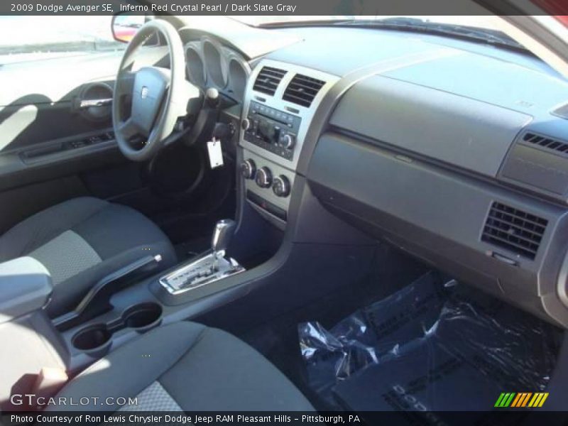 Inferno Red Crystal Pearl / Dark Slate Gray 2009 Dodge Avenger SE