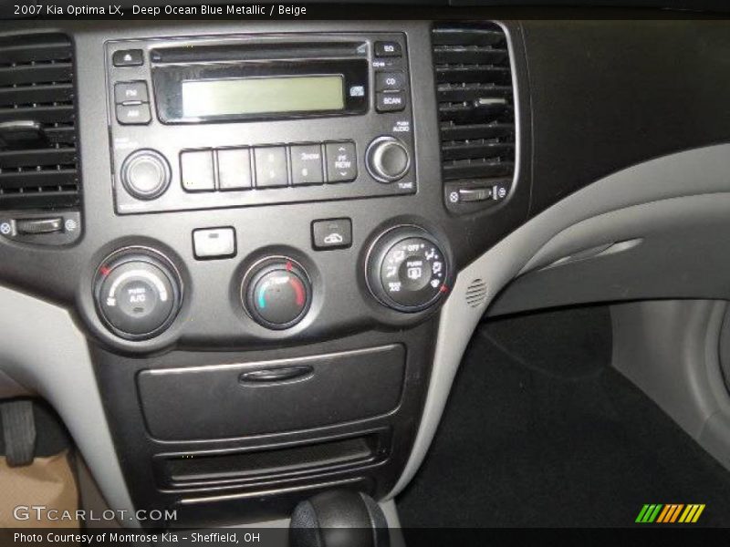Deep Ocean Blue Metallic / Beige 2007 Kia Optima LX