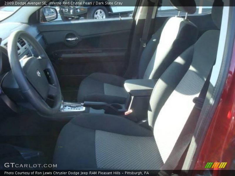 Inferno Red Crystal Pearl / Dark Slate Gray 2009 Dodge Avenger SE
