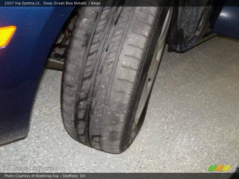 Deep Ocean Blue Metallic / Beige 2007 Kia Optima LX