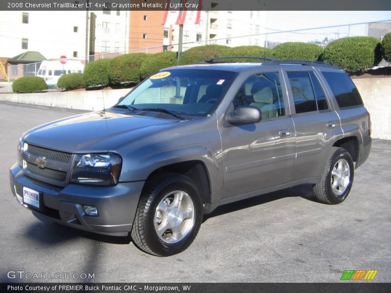 Graystone Metallic / Light Gray 2008 Chevrolet TrailBlazer LT 4x4