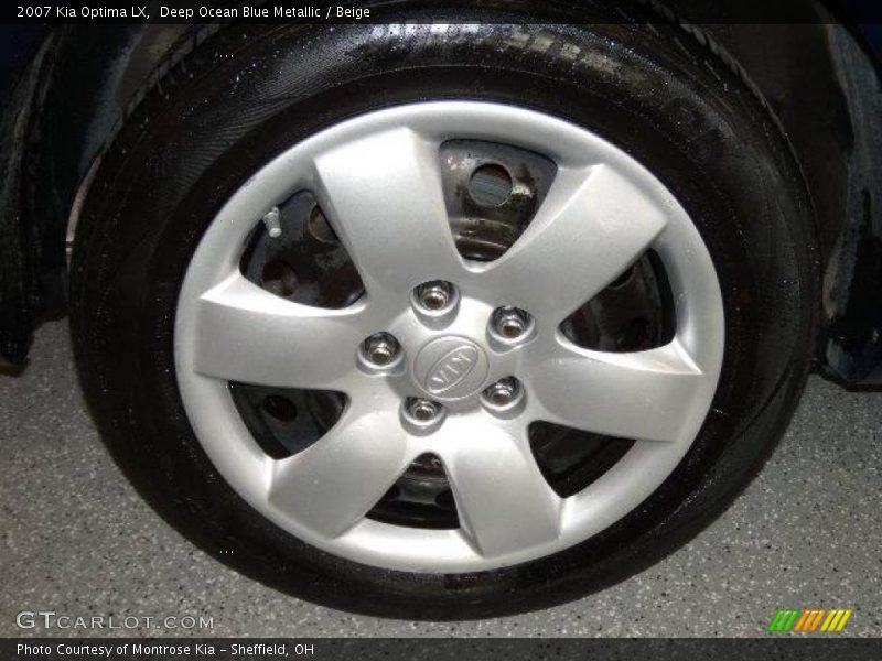 Deep Ocean Blue Metallic / Beige 2007 Kia Optima LX