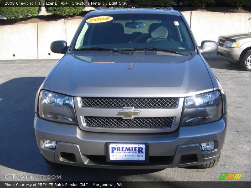 Graystone Metallic / Light Gray 2008 Chevrolet TrailBlazer LT 4x4