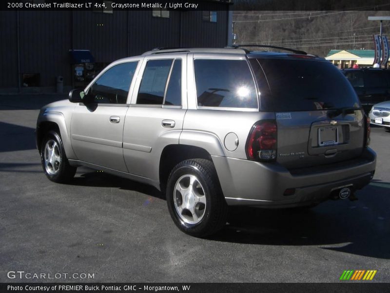 Graystone Metallic / Light Gray 2008 Chevrolet TrailBlazer LT 4x4