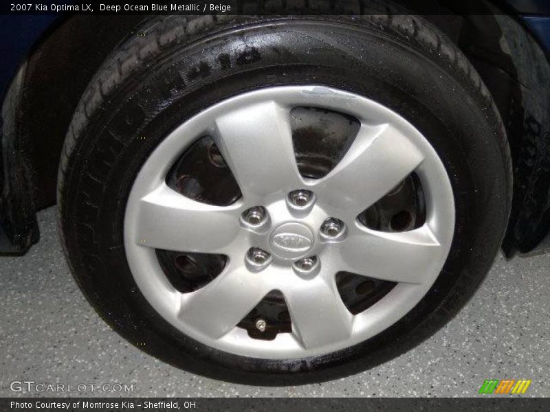 Deep Ocean Blue Metallic / Beige 2007 Kia Optima LX