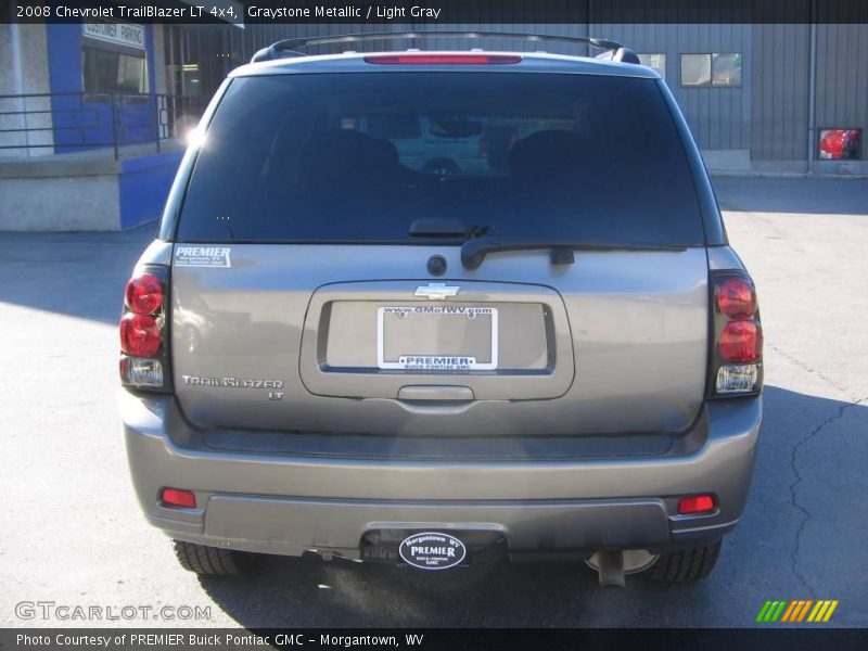 Graystone Metallic / Light Gray 2008 Chevrolet TrailBlazer LT 4x4