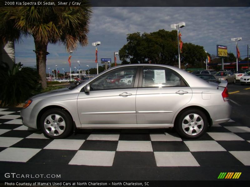 Silver / Gray 2008 Kia Spectra EX Sedan