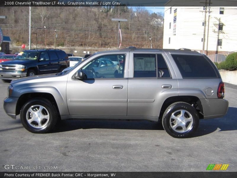 Graystone Metallic / Light Gray 2008 Chevrolet TrailBlazer LT 4x4