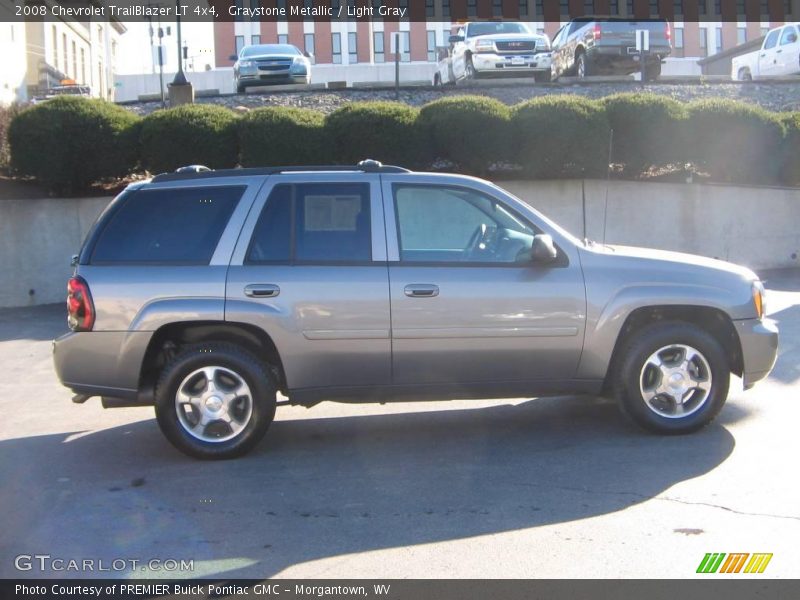 Graystone Metallic / Light Gray 2008 Chevrolet TrailBlazer LT 4x4