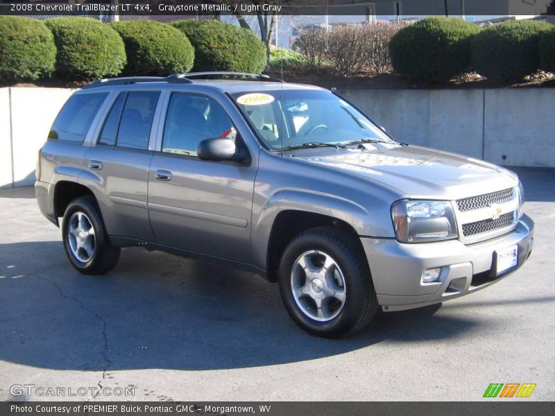Graystone Metallic / Light Gray 2008 Chevrolet TrailBlazer LT 4x4