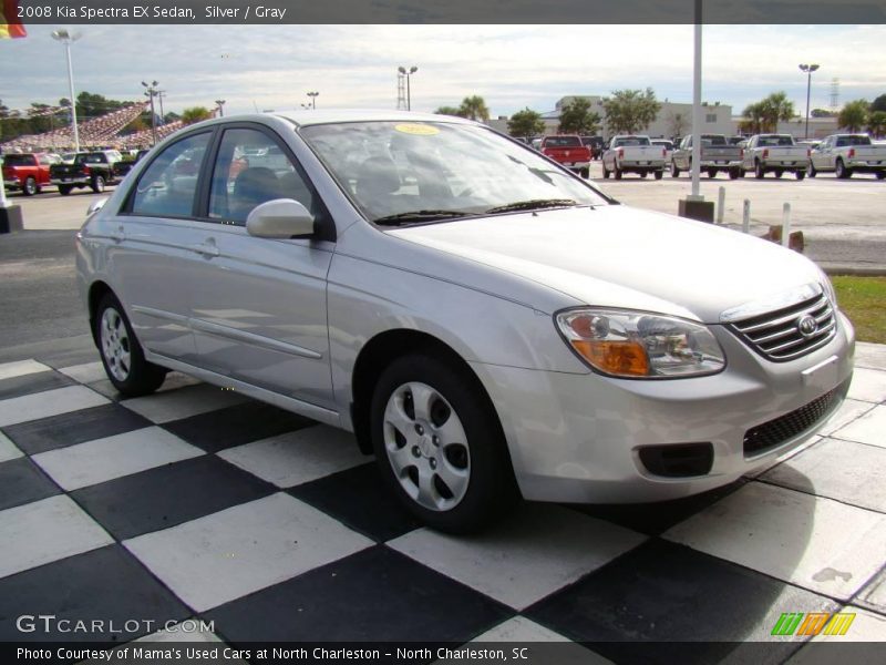 Silver / Gray 2008 Kia Spectra EX Sedan