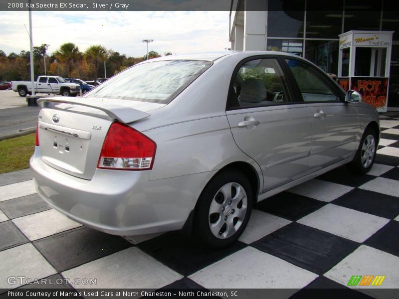 Silver / Gray 2008 Kia Spectra EX Sedan