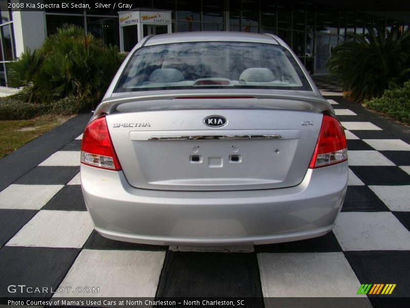 Silver / Gray 2008 Kia Spectra EX Sedan