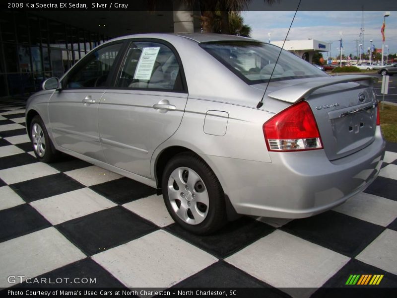 Silver / Gray 2008 Kia Spectra EX Sedan