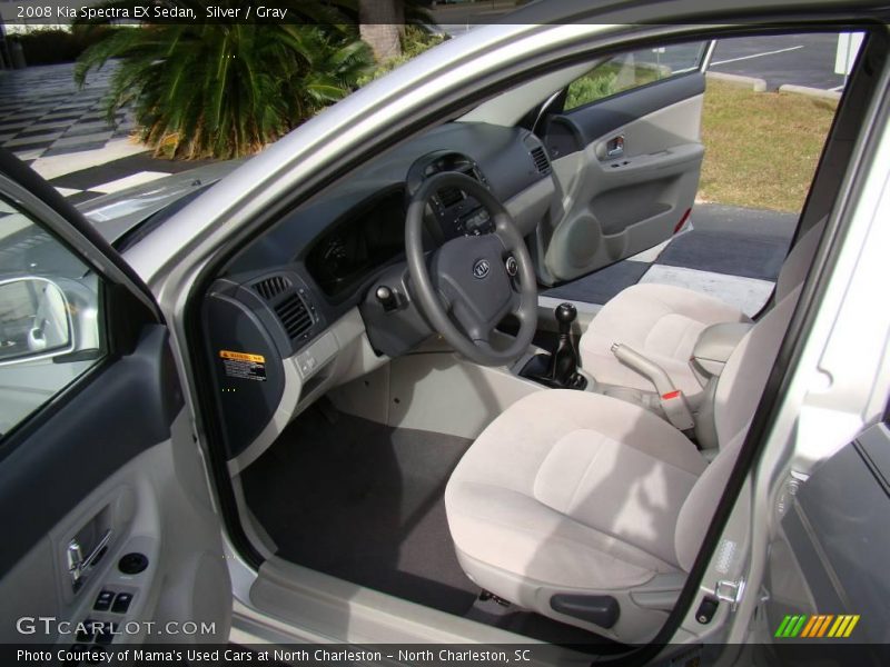 Silver / Gray 2008 Kia Spectra EX Sedan