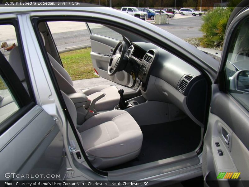 Silver / Gray 2008 Kia Spectra EX Sedan