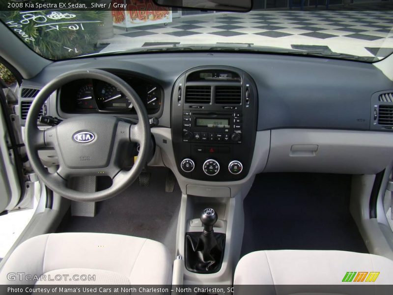 Silver / Gray 2008 Kia Spectra EX Sedan