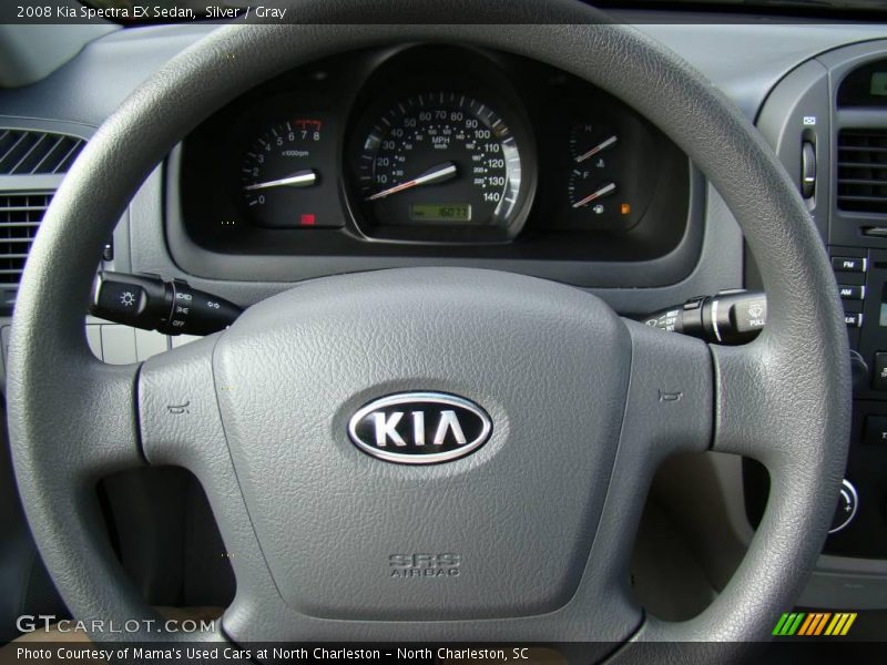 Silver / Gray 2008 Kia Spectra EX Sedan