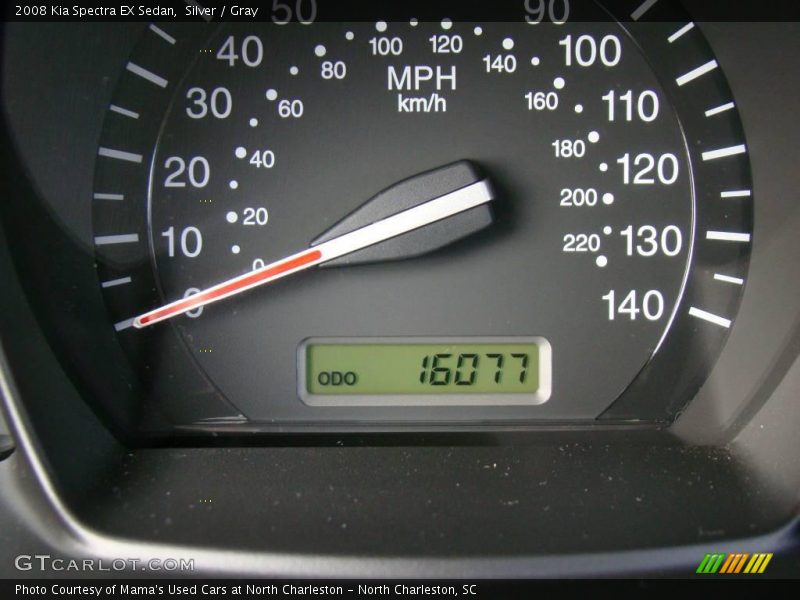 Silver / Gray 2008 Kia Spectra EX Sedan