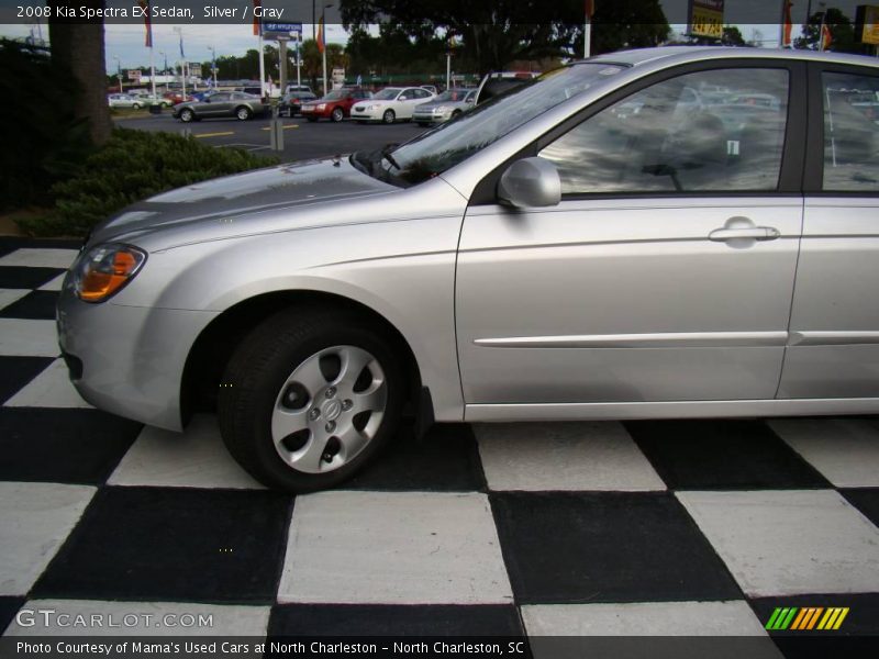 Silver / Gray 2008 Kia Spectra EX Sedan