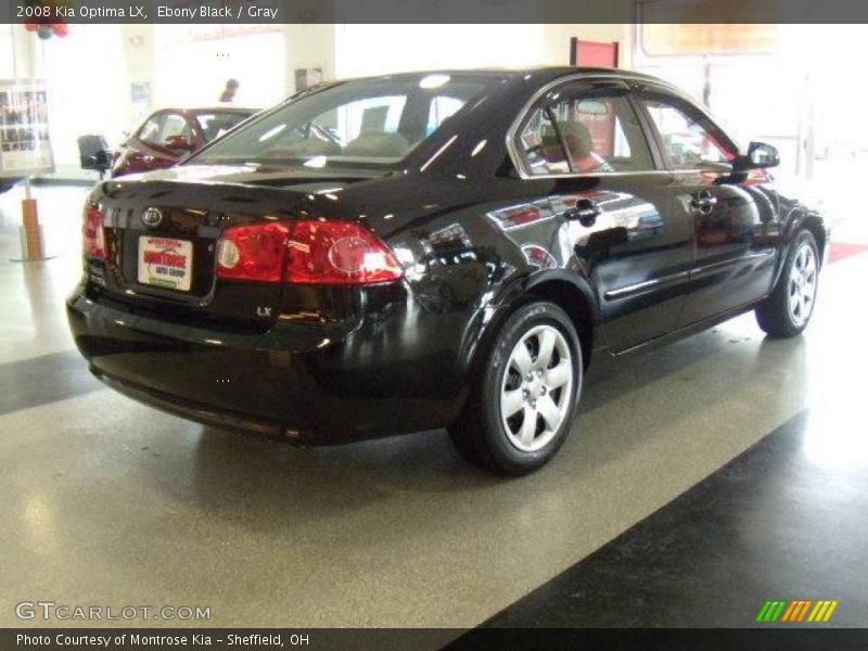 Ebony Black / Gray 2008 Kia Optima LX