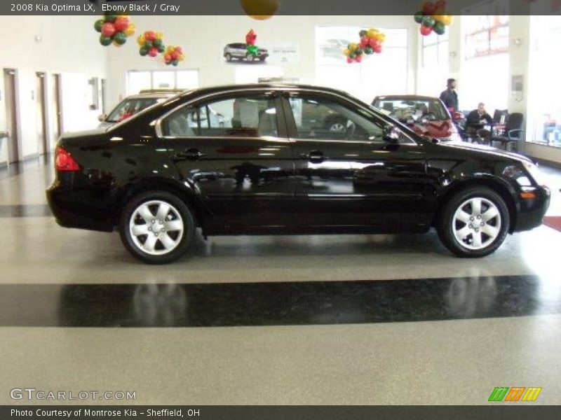 Ebony Black / Gray 2008 Kia Optima LX