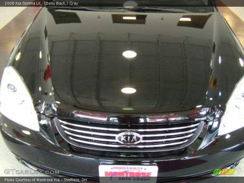 Ebony Black / Gray 2008 Kia Optima LX