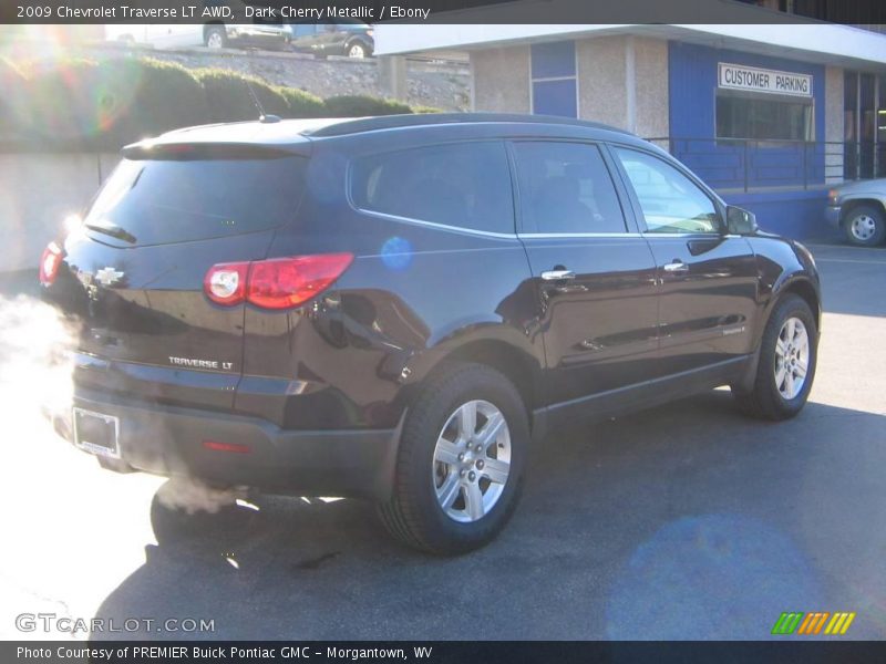 Dark Cherry Metallic / Ebony 2009 Chevrolet Traverse LT AWD