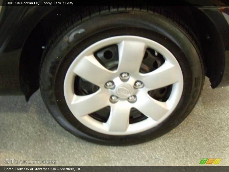 Ebony Black / Gray 2008 Kia Optima LX