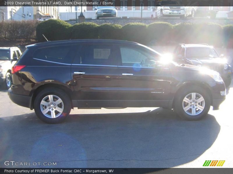 Dark Cherry Metallic / Ebony 2009 Chevrolet Traverse LT AWD