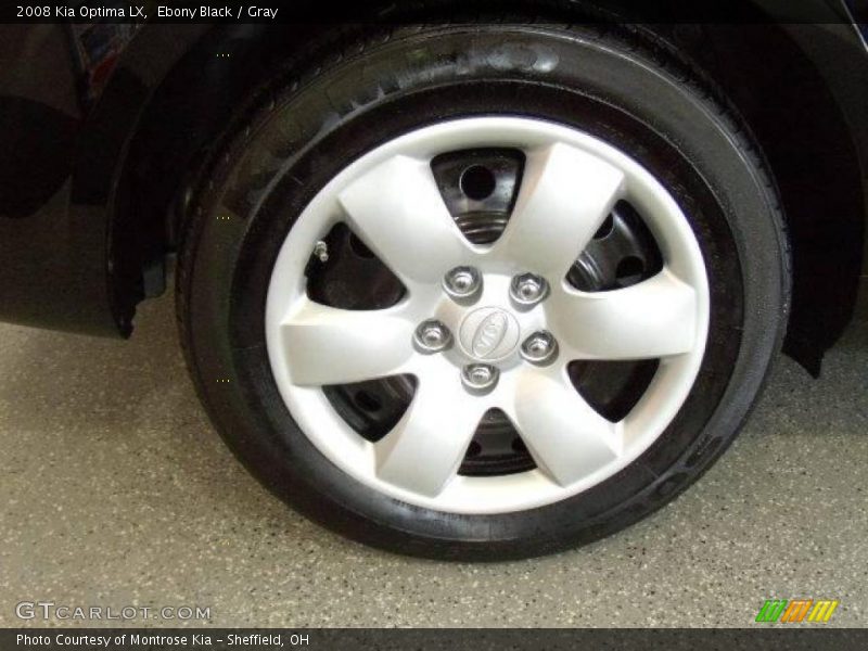 Ebony Black / Gray 2008 Kia Optima LX