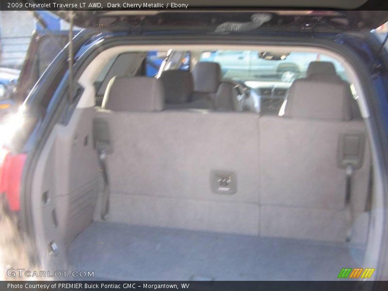 Dark Cherry Metallic / Ebony 2009 Chevrolet Traverse LT AWD