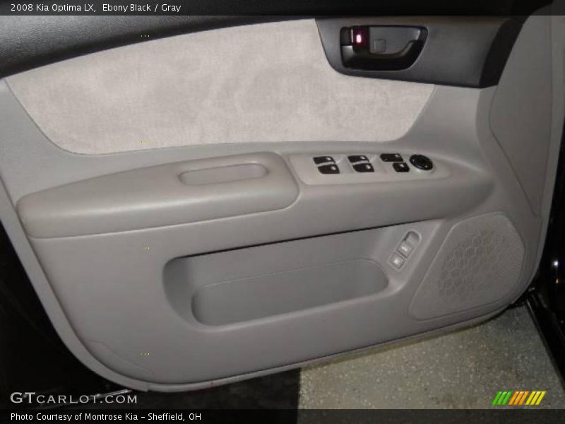 Ebony Black / Gray 2008 Kia Optima LX