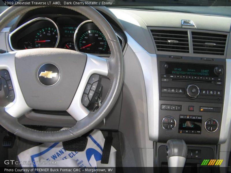 Dark Cherry Metallic / Ebony 2009 Chevrolet Traverse LT AWD