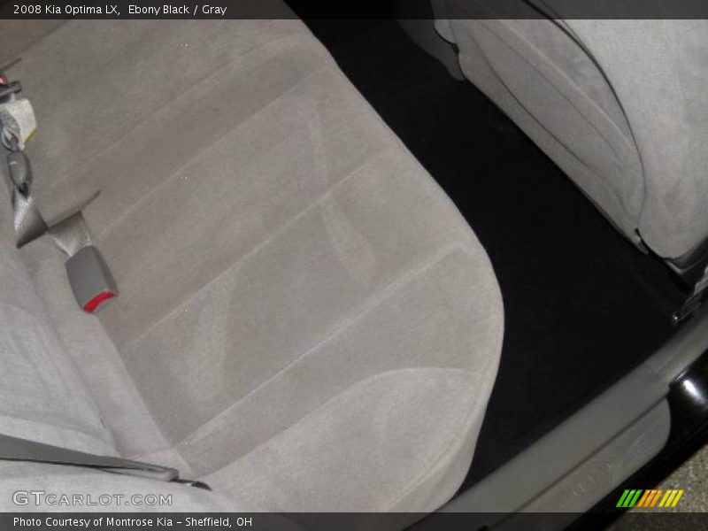 Ebony Black / Gray 2008 Kia Optima LX