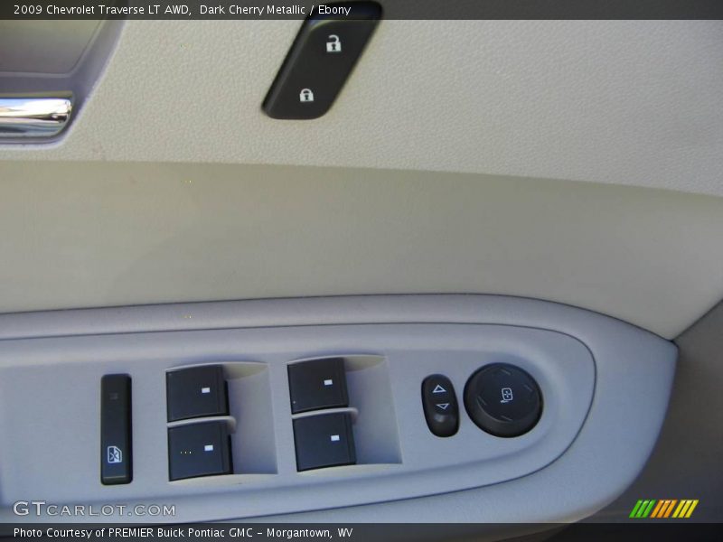 Dark Cherry Metallic / Ebony 2009 Chevrolet Traverse LT AWD