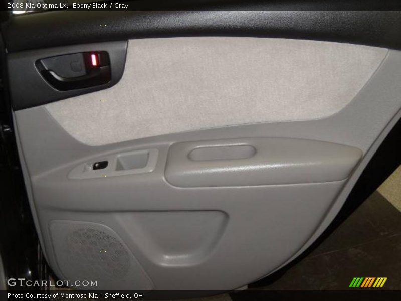 Ebony Black / Gray 2008 Kia Optima LX