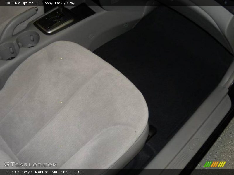 Ebony Black / Gray 2008 Kia Optima LX