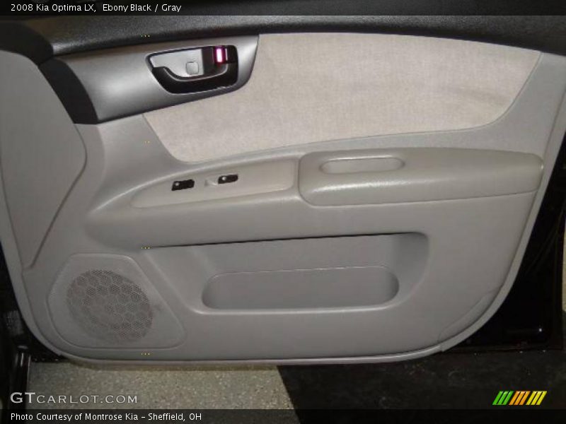 Ebony Black / Gray 2008 Kia Optima LX
