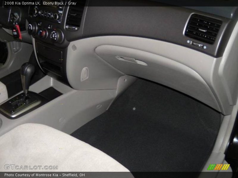Ebony Black / Gray 2008 Kia Optima LX