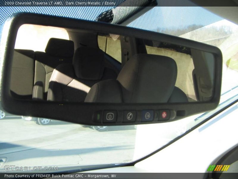 Dark Cherry Metallic / Ebony 2009 Chevrolet Traverse LT AWD