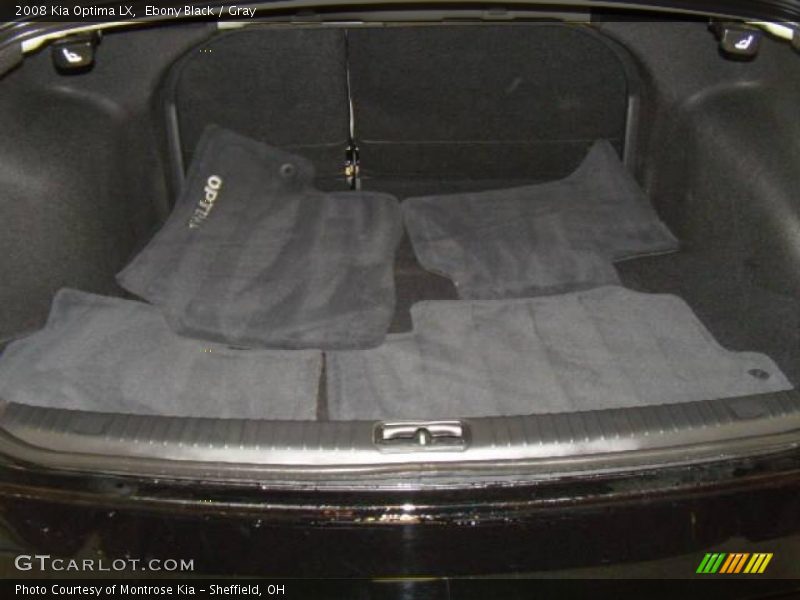 Ebony Black / Gray 2008 Kia Optima LX