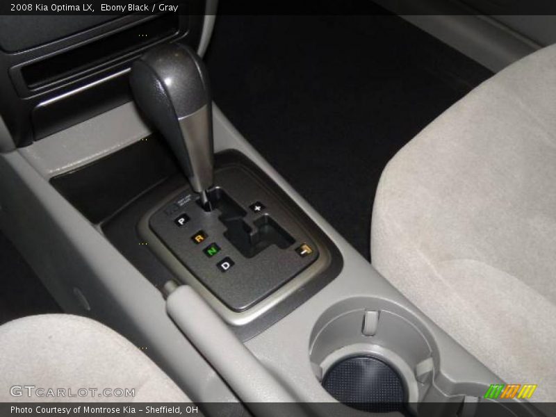 Ebony Black / Gray 2008 Kia Optima LX