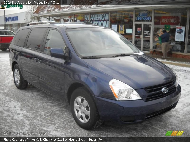 Velvet Blue / Gray 2009 Kia Sedona LX